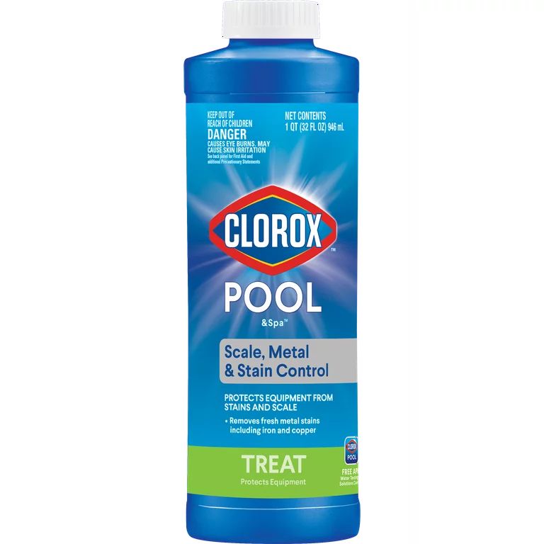 Clorox Pool&Spa Scale, Metal and Stain Control for Swimming Pools, 32 oz | Walmart (US)