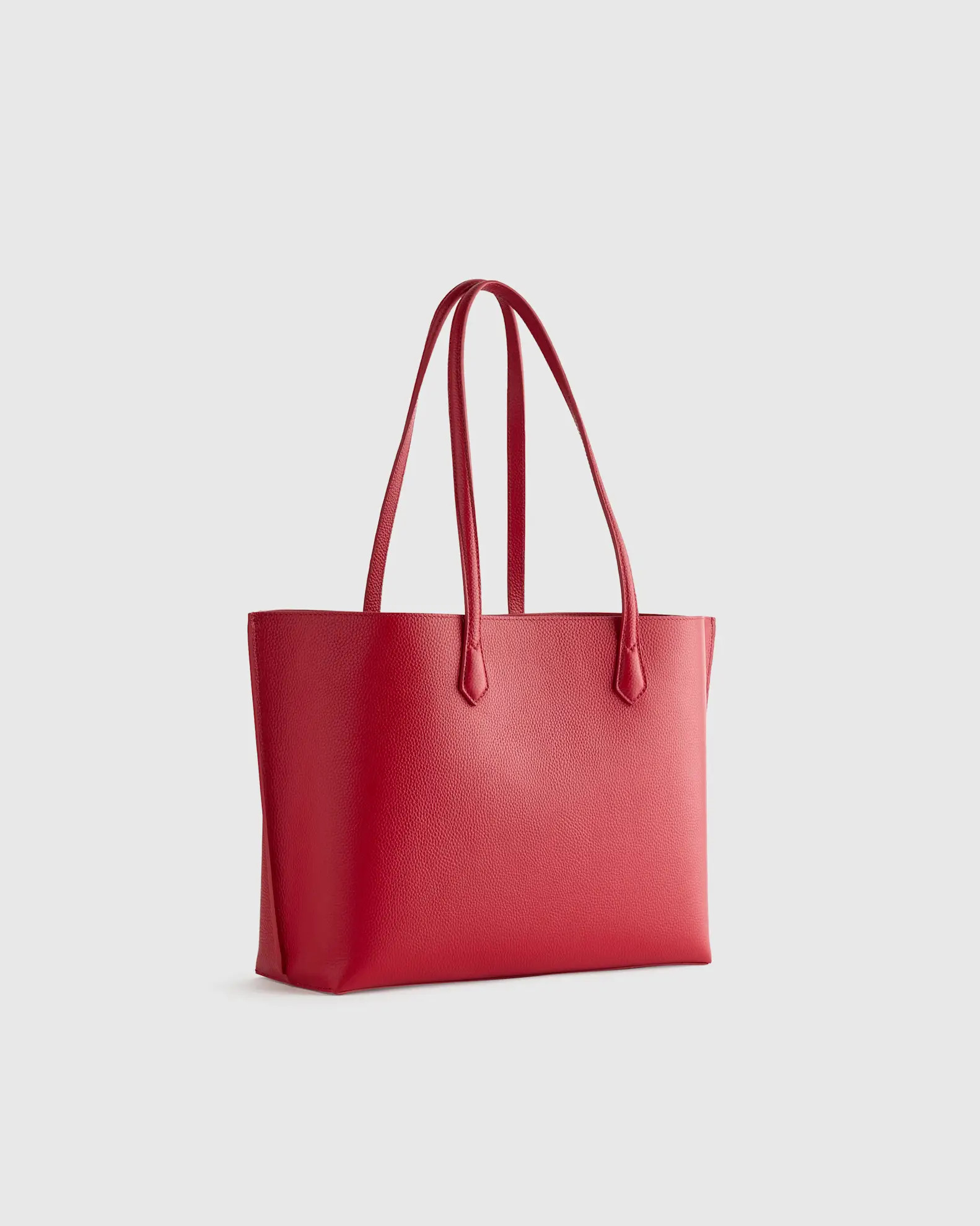 Italian Leather Triple Compartment Shopper Tote | Quince