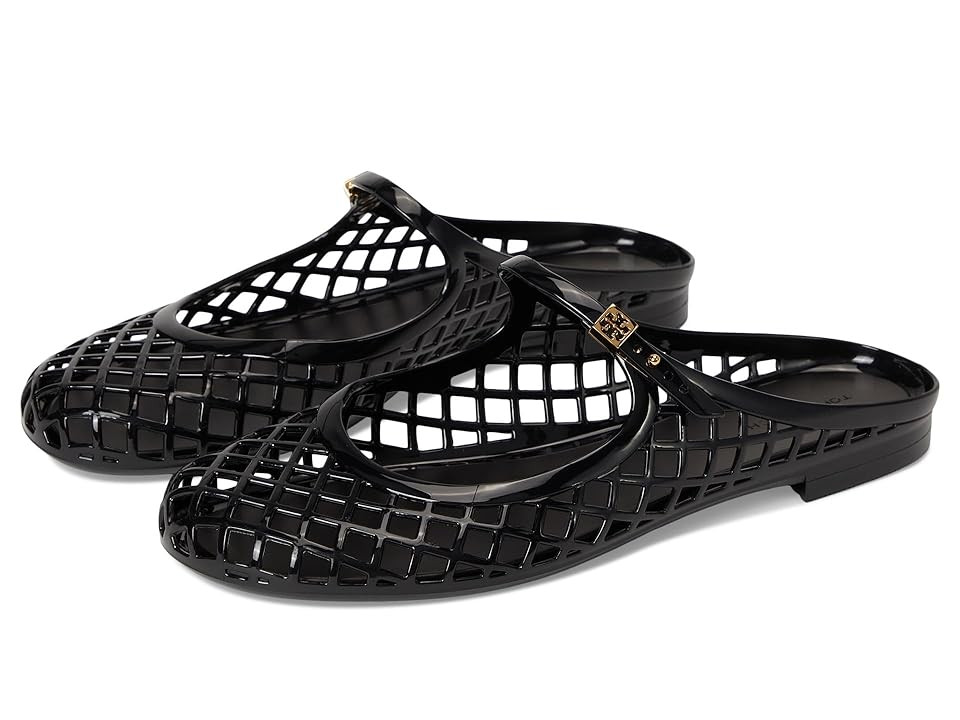 Tory Burch Mellow Mary Jane Jelly Women's Sandals Perfect Black/Gold : 5 M, Synthetic | Zappos
