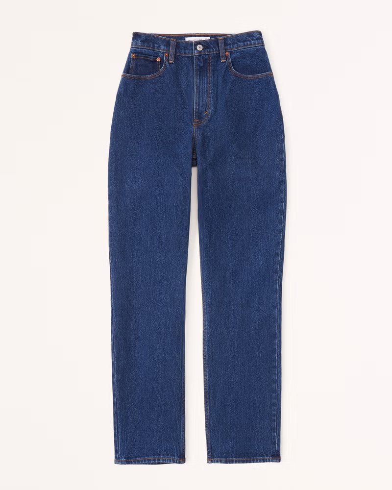 Curve Love Ultra High Rise 90s Straight Jean | Abercrombie & Fitch (US)