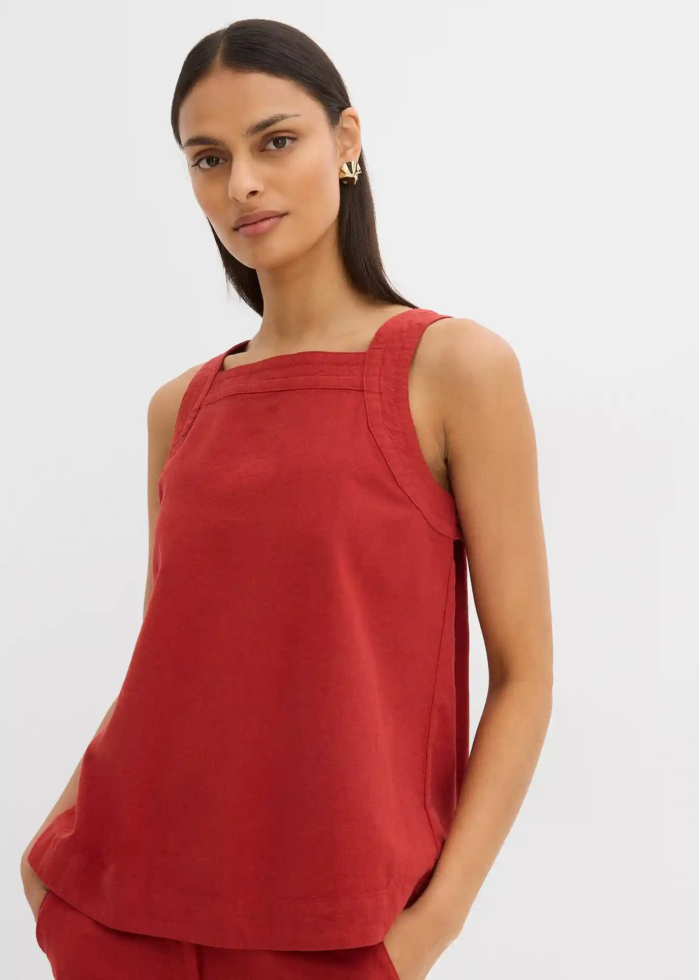 Top sans manches en viscose mélangée, à nouer dans le dos | Bonprix FR
