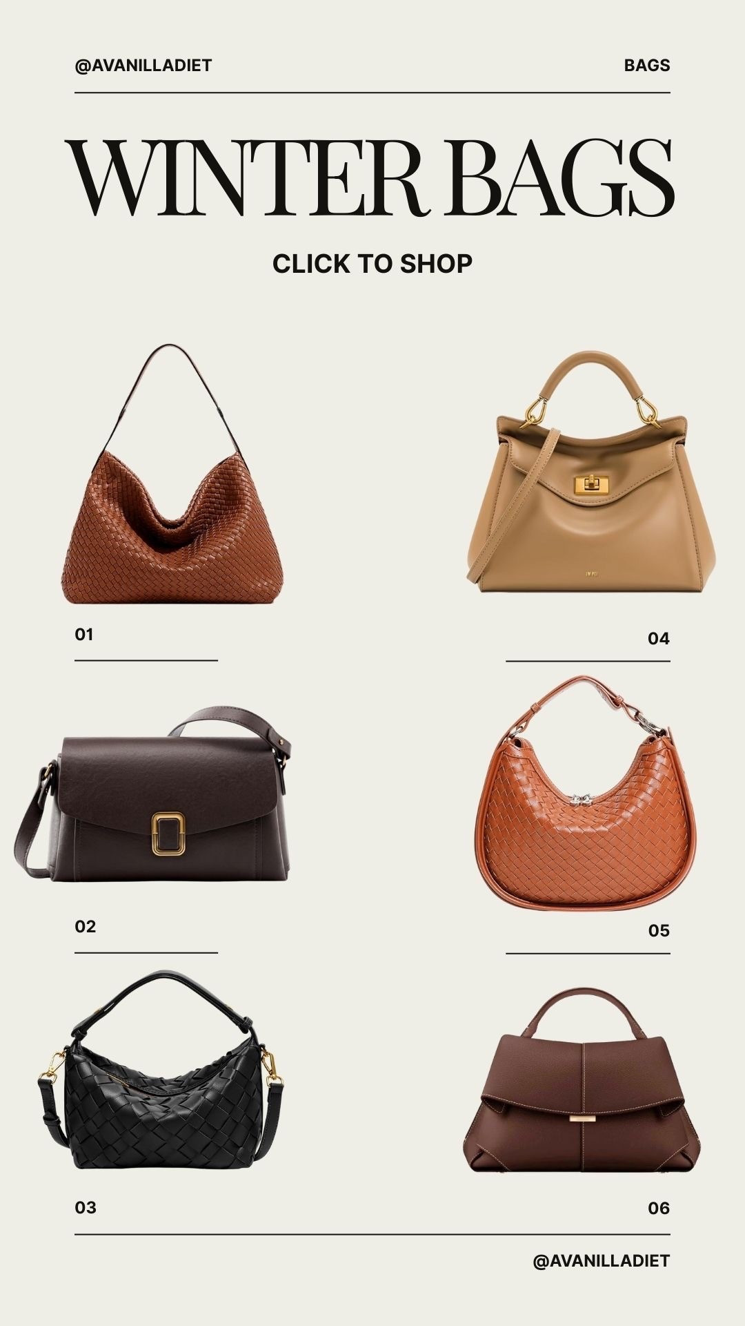 Winter bag edit ❄️👜 Cozy textures, rich tones & the perfect everyday styles for the season!

#winterbags #winterstyle #baglover #handbagtrends #amazonbags #ltkfashion #ltkfinds #winterfashion #amazonstyle #neutralfashion #coldweatherstyle #bagedit #amazonfavorites #ltkholiday #trendingszn


#LTKFindsUnder100 #LTKSeasonal #LTKFindsUnder50