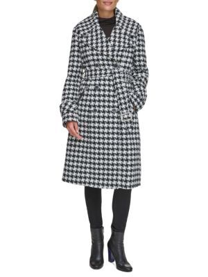 Double Breasted Belted Wool Blend Coat | Saks Fifth Avenue OFF 5TH
