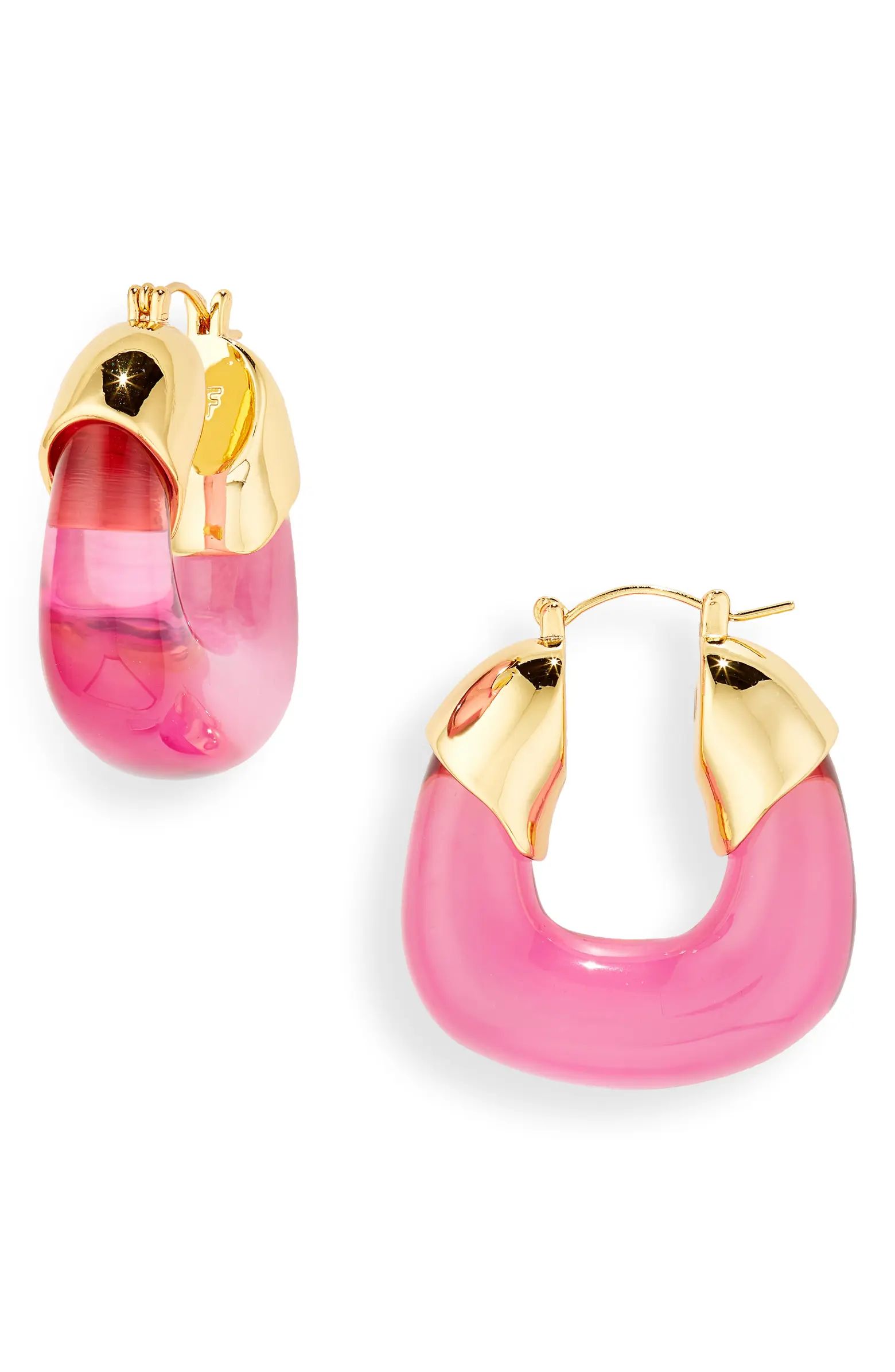 Lizzie Fortunato Flamingo Hoop Earrings | Nordstrom | Nordstrom