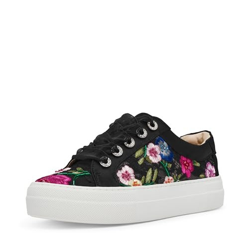Betsey Johnson Women's SB-Jayla Sneaker, Black Multi Floral, 9 | Amazon (US)