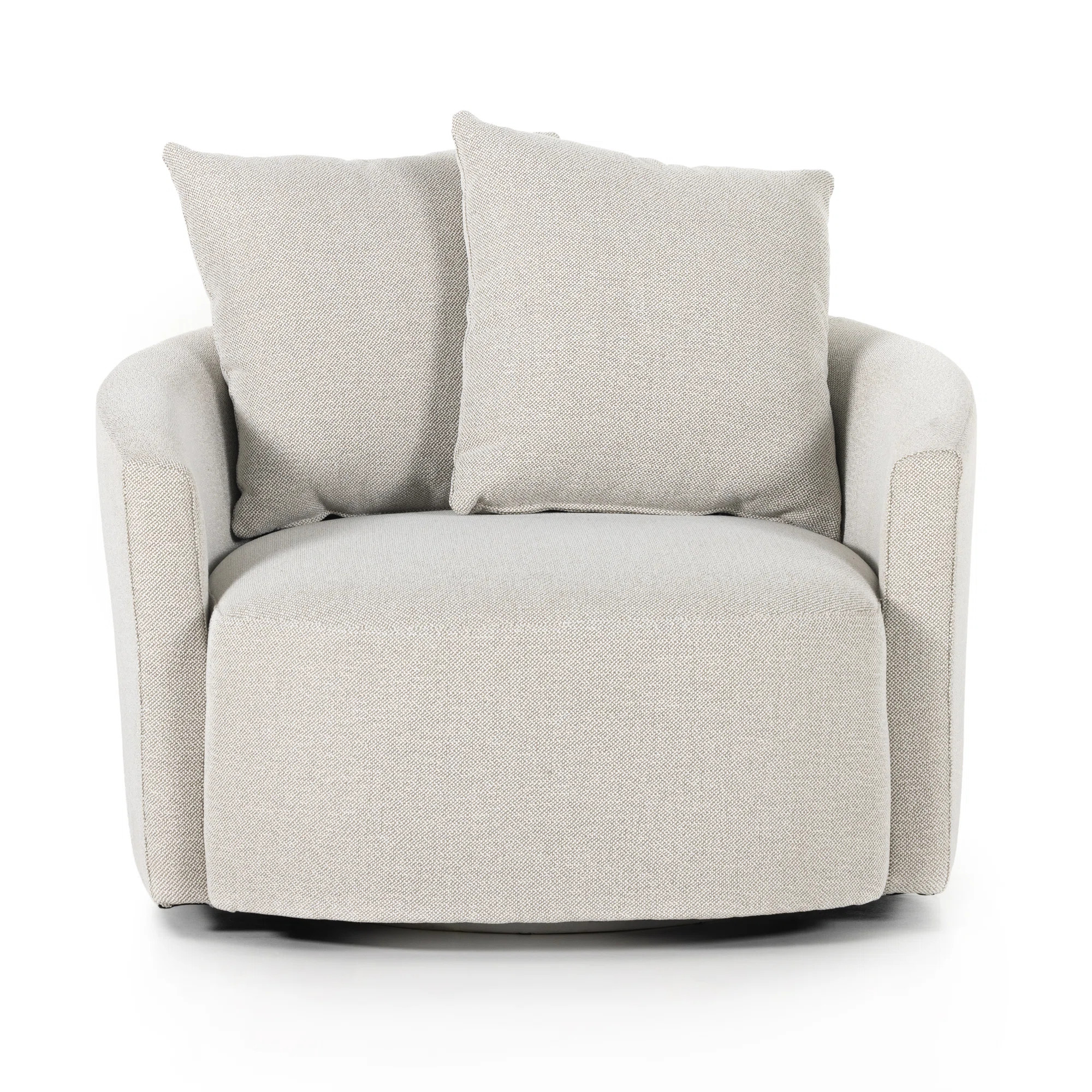 Chloe Oversized Upholstered Swivel Armchair | Joss & Main
