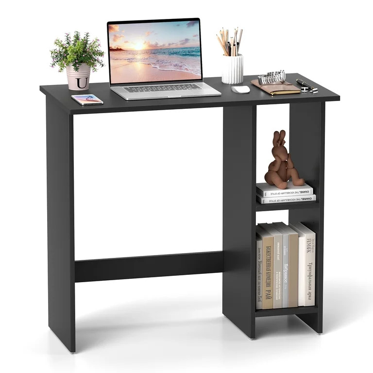 Topbuy Small Computer Desk Home Laptop Table w/ Modern Writing Desk w/ 3-position Adjustable Shel... | Walmart (US)