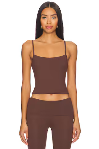 WellBeing + BeingWell LoungeWell Light Cameron Tank in Espresso Brown from Revolve.com | Revolve Clothing (Global)