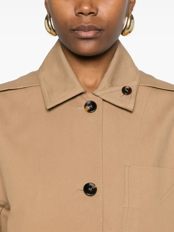 Max Mara Moneta Shirt Jacket | Brown | FARFETCH UK | Farfetch Global