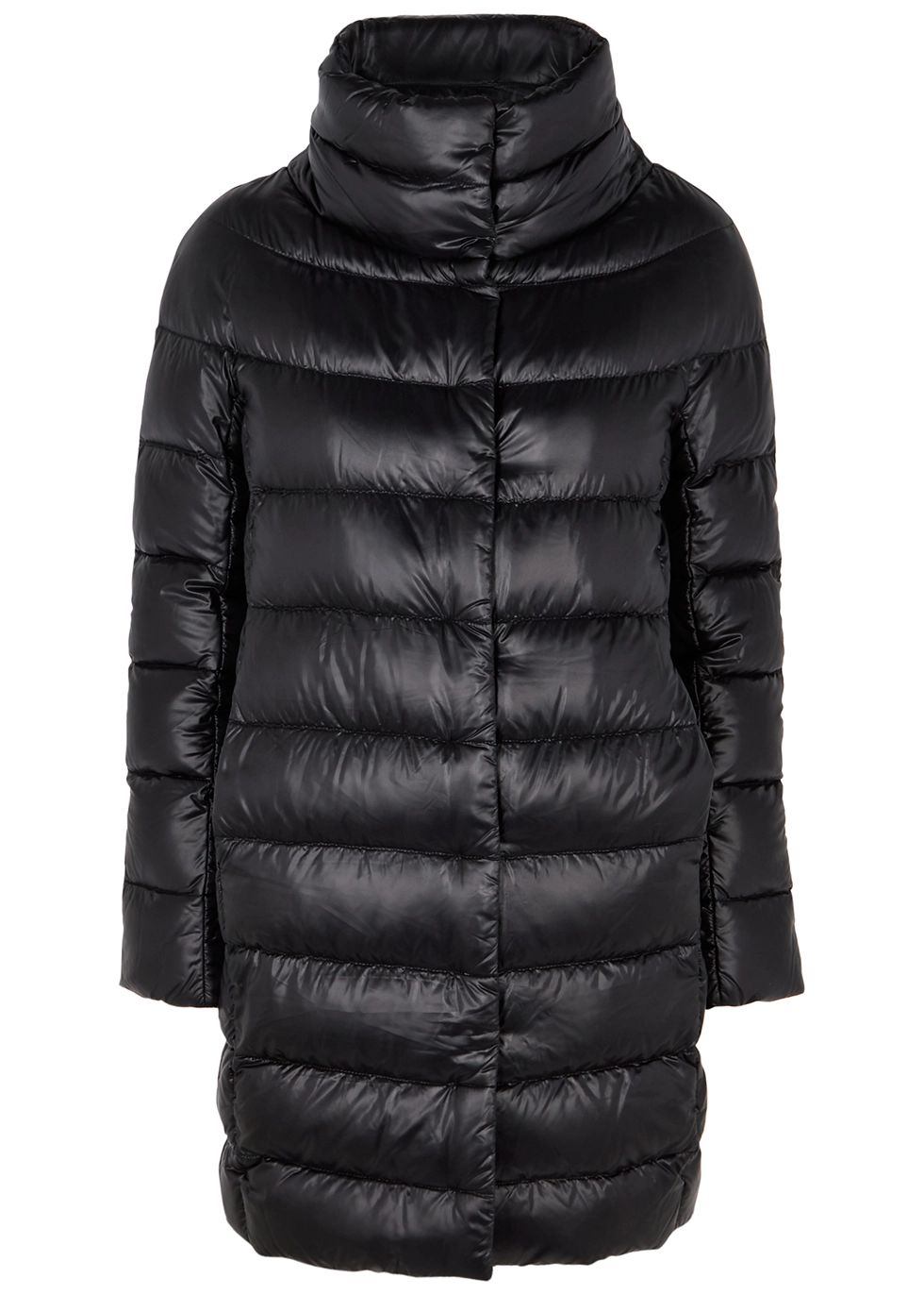 Icon black quilted shell coat | Harvey Nichols (Global)