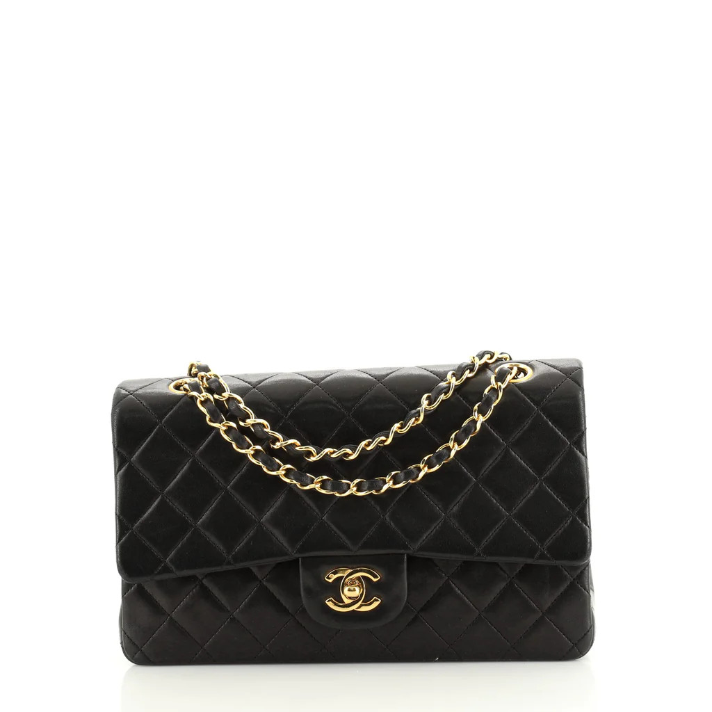 Vintage Classic Double Flap Bag Quilted Lambskin Medium | Rebag