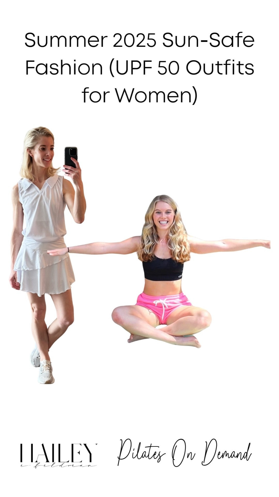 Fashion Meets Function: UPF 50 Jackets, Hats & Leggings for Summer☀️
Hello sun-lovers, I’m Hailey, and this season we’re dialing up the style while dialing down the sun damage w my favorite upf 50+ fashion picks! 
My go-to Summer 2025 fashion guide, packed with pieces that are as chic as they are sun-smart. 
- breezy lightweight jackets
- floppy and structured wide-brim sun hats
- sporty skorts to wear to the gym, running, tennis, or grocery shopping! 
& more, all rated UPF 50 to block about 98% of UV rays (basically wearable sunscreen for your skin). Let’s keep you looking ageless and confident whether you’re brunching on a patio or exploring the great outdoors! 

Summer fashion and activewear must haves. My guest on these videos is Lindsay Bushman from Pilates on Demand!  

#LTKStyleTip #LTKWatchNow #LTKActive