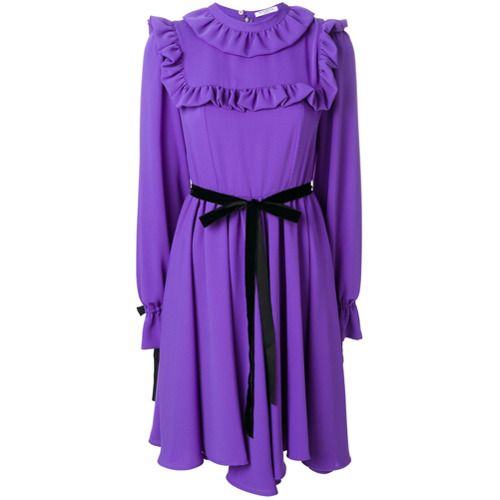 Vivetta Vestido com detalhe de babado - Pink & Purple | FarFetch BR