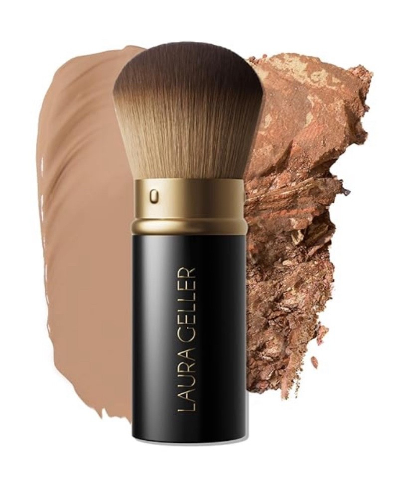 The LAURA GELLER Retractable Airbrush Kabuki Brush for All Face Makeup & Foundation for Liquid, Cream and Powder Face Makeup. This is a nice soft Kabuki brush that I like to have for on the go. I do sensitive skin but no irritation using this product. Perfect for a small bag.

#LTKTravel #LTKBeauty #LTKFindsUnder50