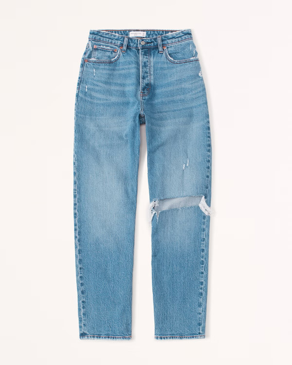 Curve Love High Rise Dad Jean | Abercrombie & Fitch (US)