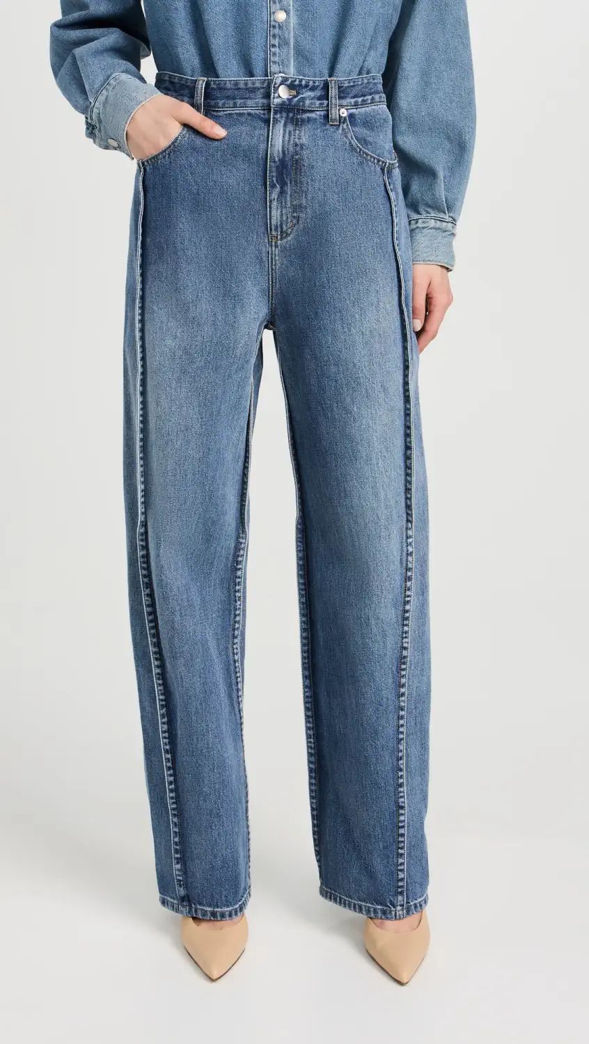 Tibi tuck Jeans | Shopbop