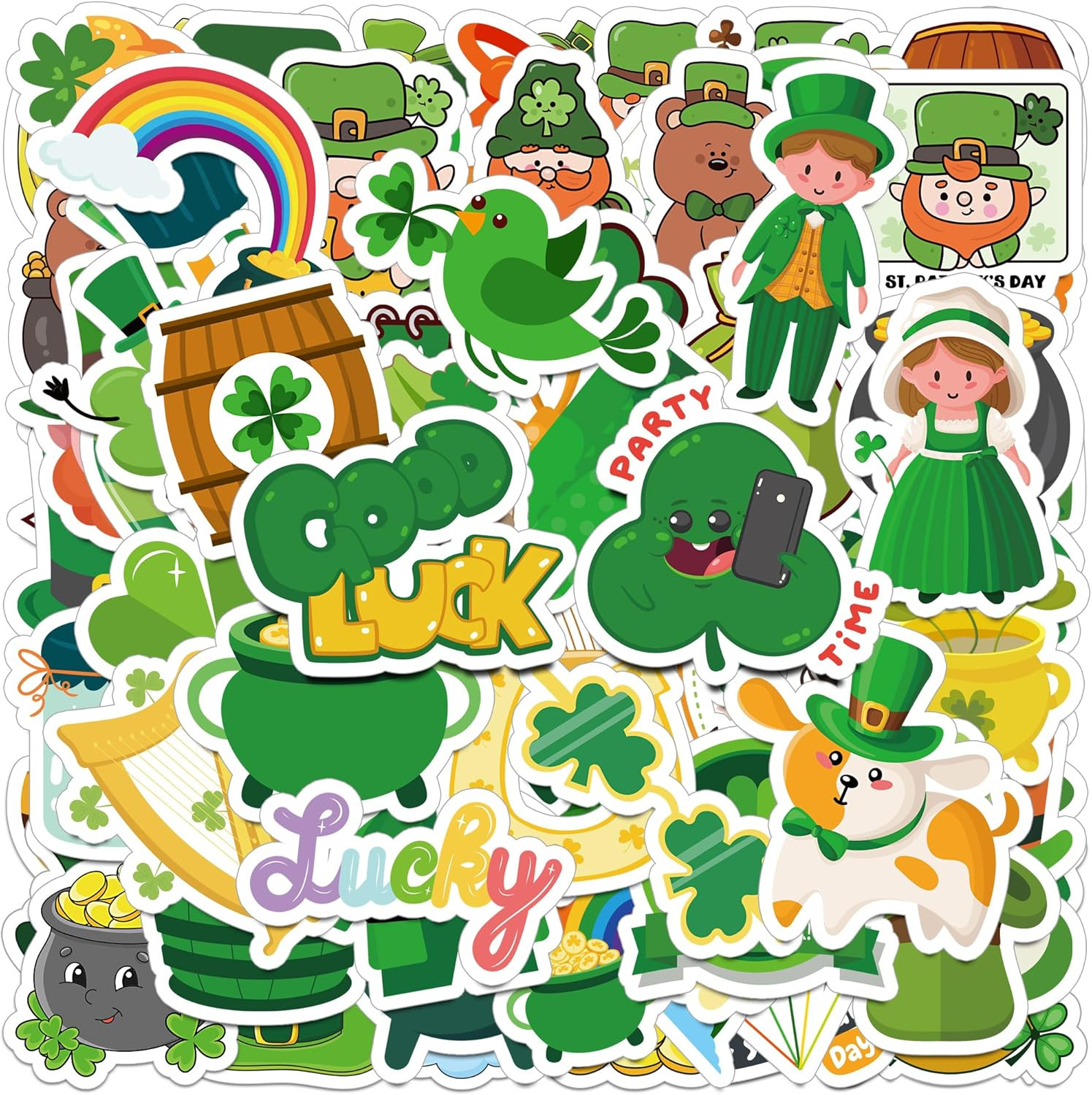 St Patricks Day Decorations - St. Patricks Day Stickers for Kids -St Patrick Day Accessories Sham... | Amazon (US)