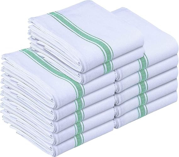 Utopia Towels Green Dish Towels [12 Pack - 15 x 25 Inches] 100% Ring Spun Cotton Highly Absorbent... | Amazon (US)