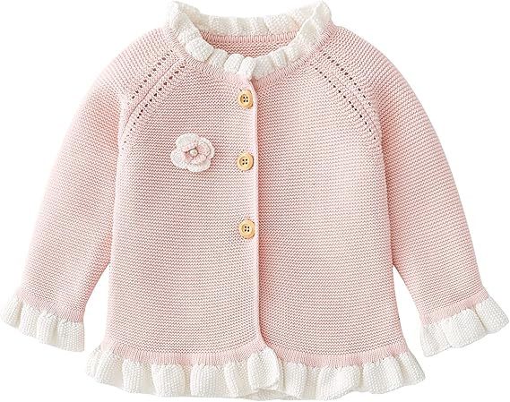 Simplee kids Baby Girls' Fall Winter Cardigan Sweaters Coats Outfits for Toddlers | Amazon (US)