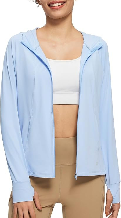 BALEAF Sun-Dur Women's SPF Shirts Permanent UPF 50+ Crop Jacket Long Sleeve Sun Protection Clothi... | Amazon (US)