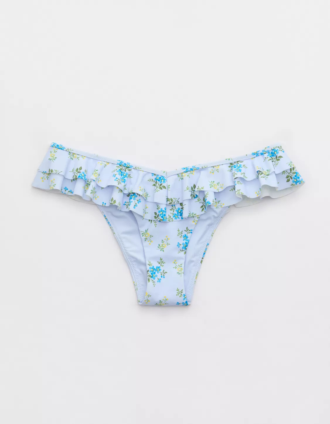 Aerie Ruffle Cheeky Bikini Bottom | American Eagle Outfitters (US & CA)