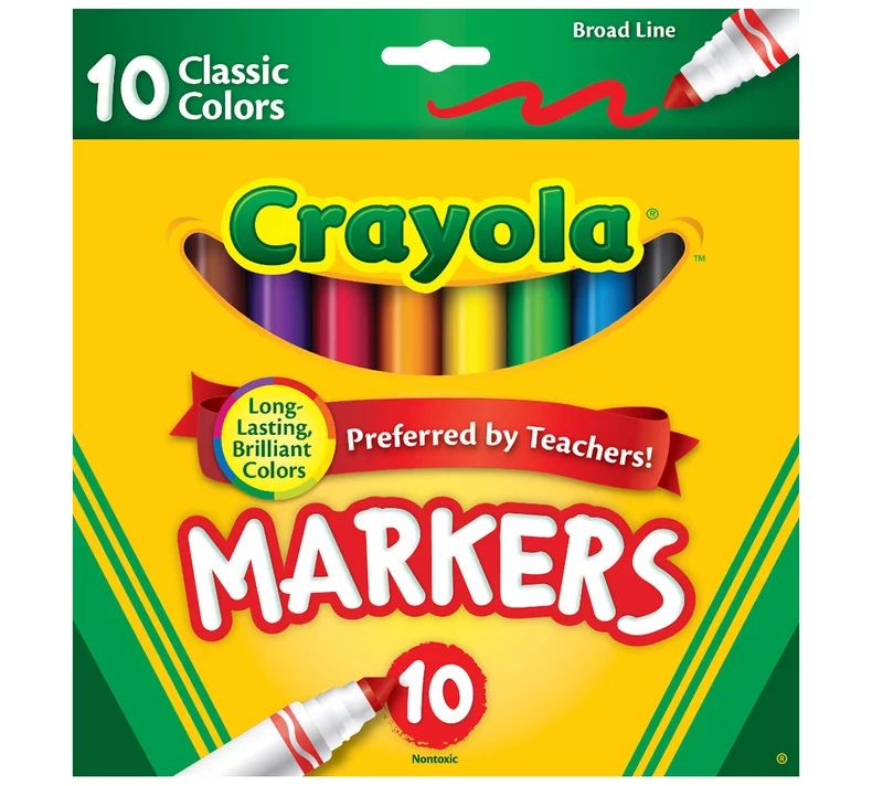 Crayola Marker Set, 10-Colors | Walmart (US)