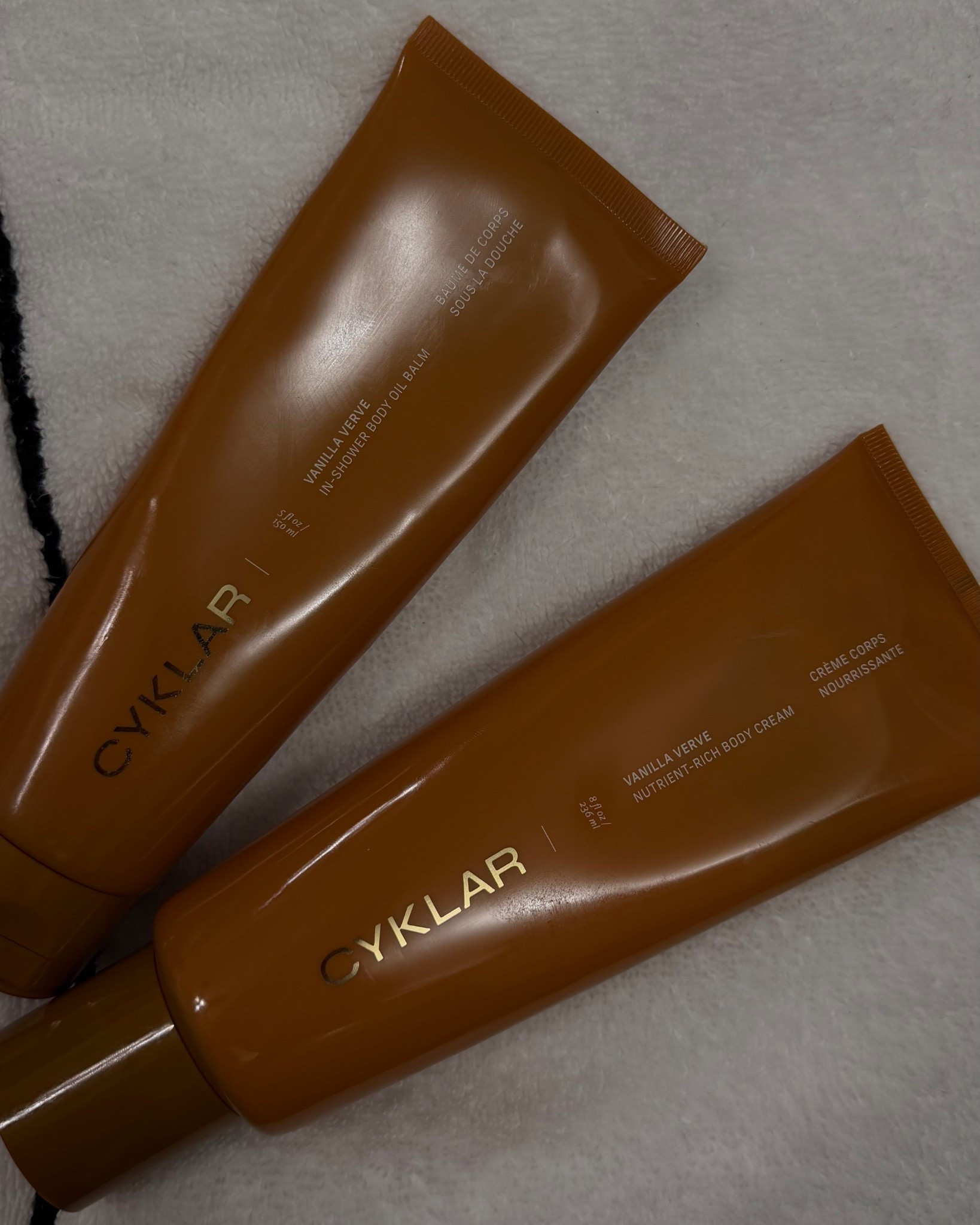 Cyklar body care oil balm and lotion