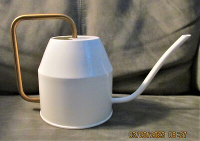 IKEA Vattenkrasse Watering Can Ivory with Gold Handle  | eBay | eBay US