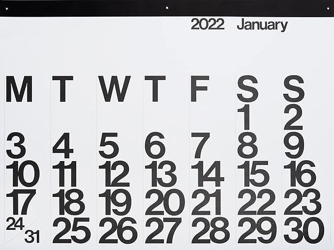 Stendig 2022 Wall, Office & Home Calendar, Authentic Original Design of Massimo Vignelli | Amazon (US)