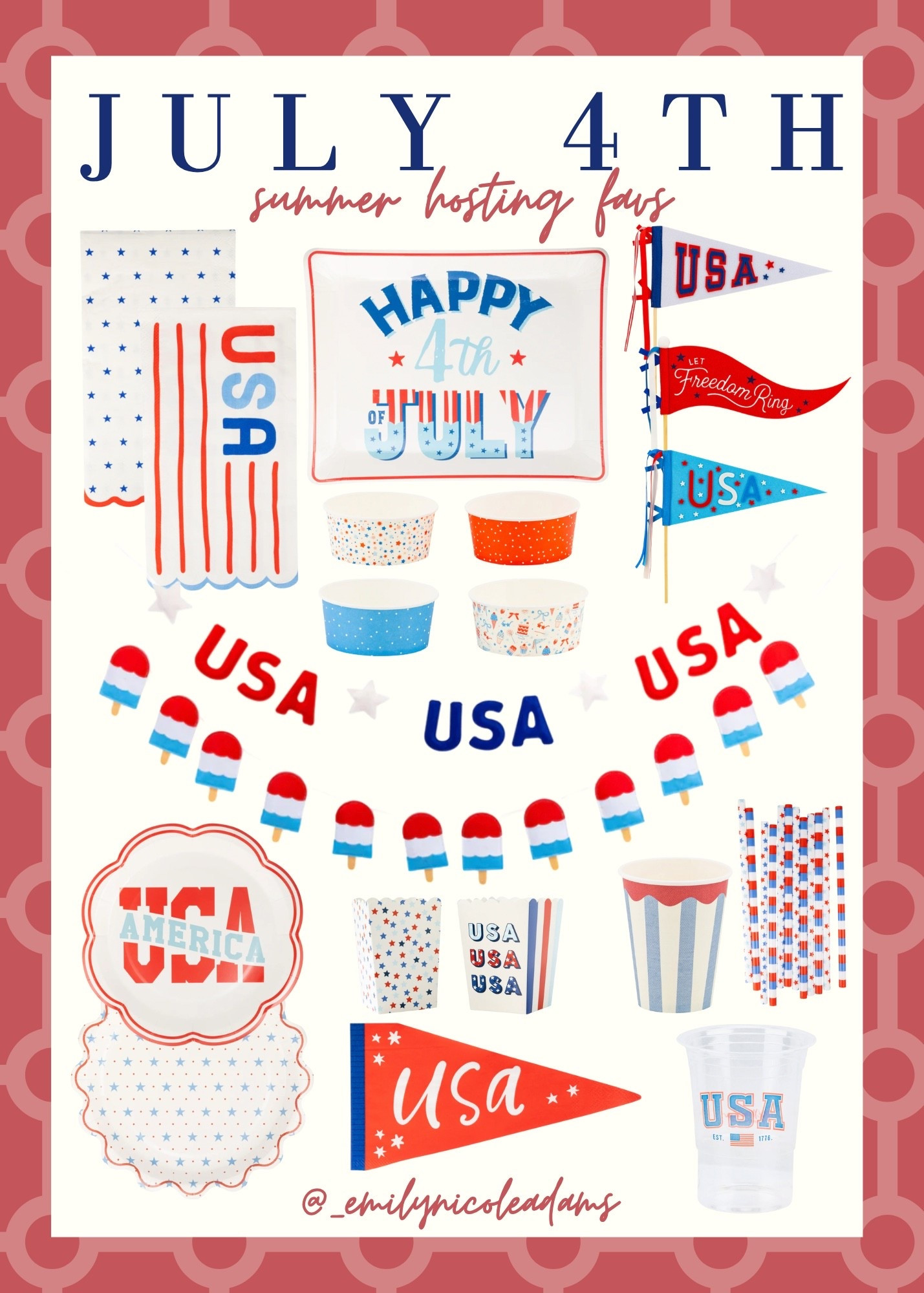 July 4th Hosting❤️🩵 July 4th decor, July 4th home, Fourth of July, July’s 4th hosting, Independence Day, July decor, fun style, fun decor, neutral style, neutral aesthetic, colorful vibes, patriotic holiday 

#LTKParties #LTKStyleTip #LTKSaleAlert