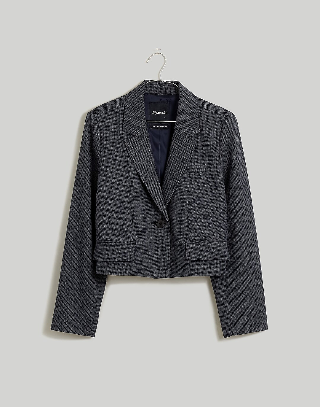 The Sutter Crop Blazer in Plaid | Madewell