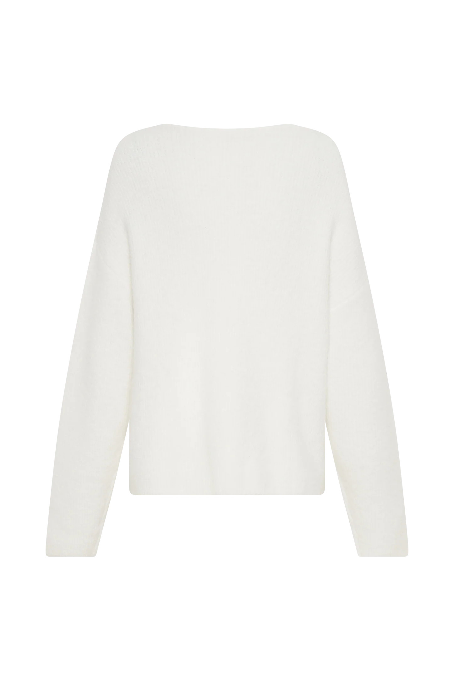 Jenelle Fluffy Oversized Jumper - Ivory | MESHKI US