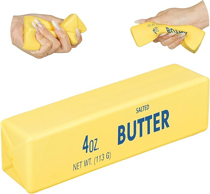 Butter Squishy Toy, Soft Slow Rising Squeeze Butter Squishy, Realistic Texture Sensory Play Toy, ... | Amazon (US)