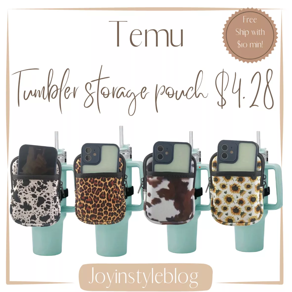 Pouch For Tumbler - Temu