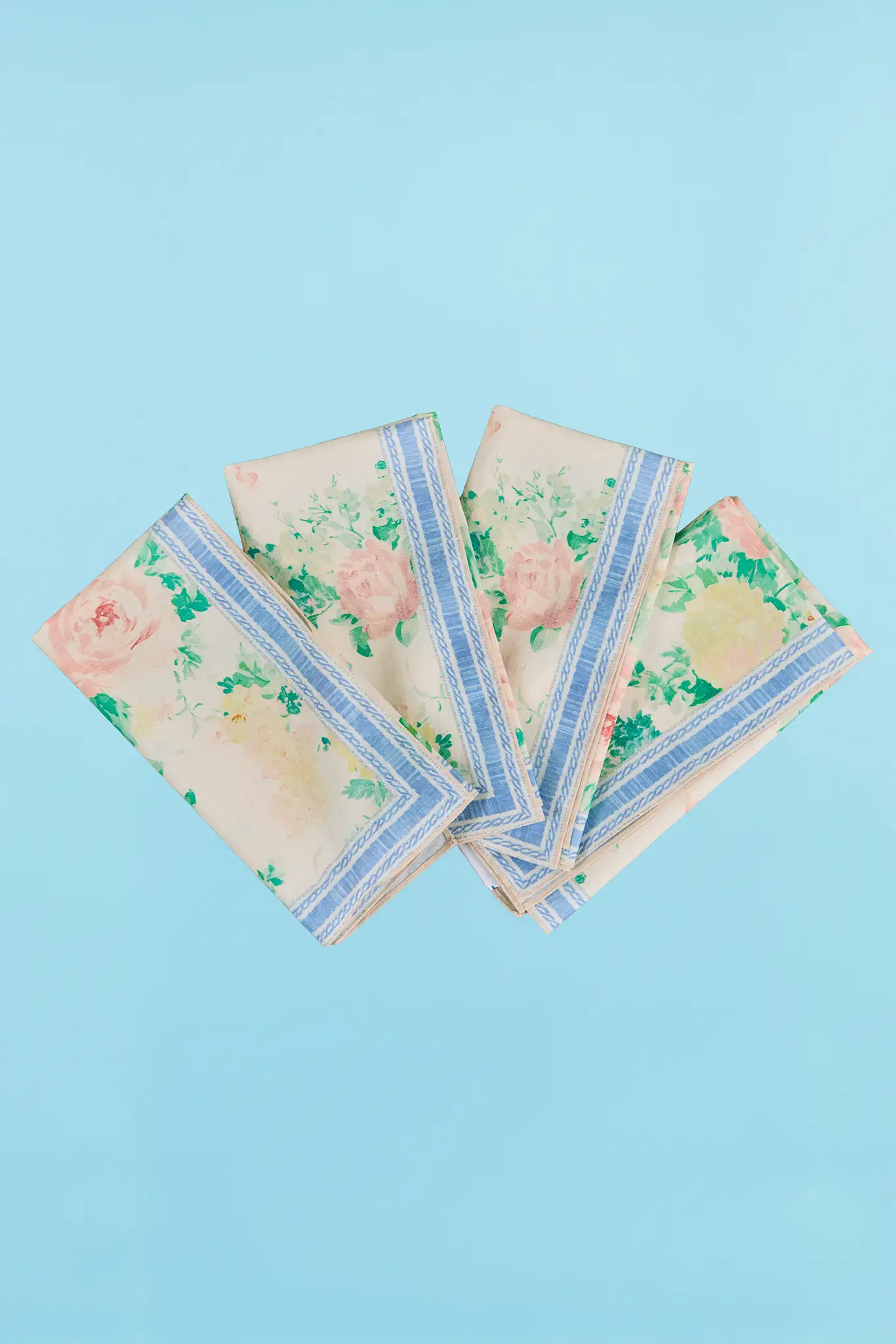 Napkins Set of 4 | Floral Cotton Napkins | Hunter Bell | Hunter Bell