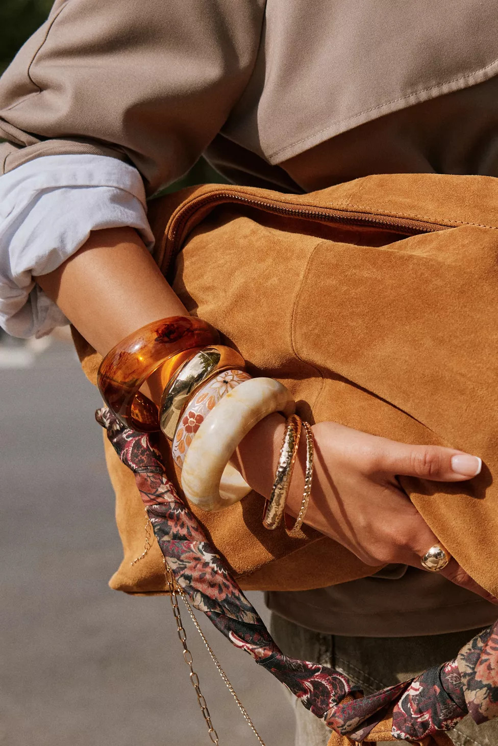 Resin Chunky Bangle Bracelet | Urban Outfitters (US and RoW)