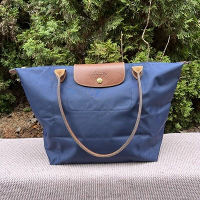 Longchamp Large Le Pliage Tote in Navy (Marine?)  | eBay | eBay US