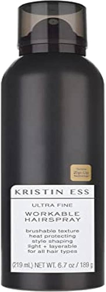 Kristin Ess Hair Ultra Fine Workable Hairspray with Heat Protectant - Buildable + Flexible Hold, ... | Amazon (US)