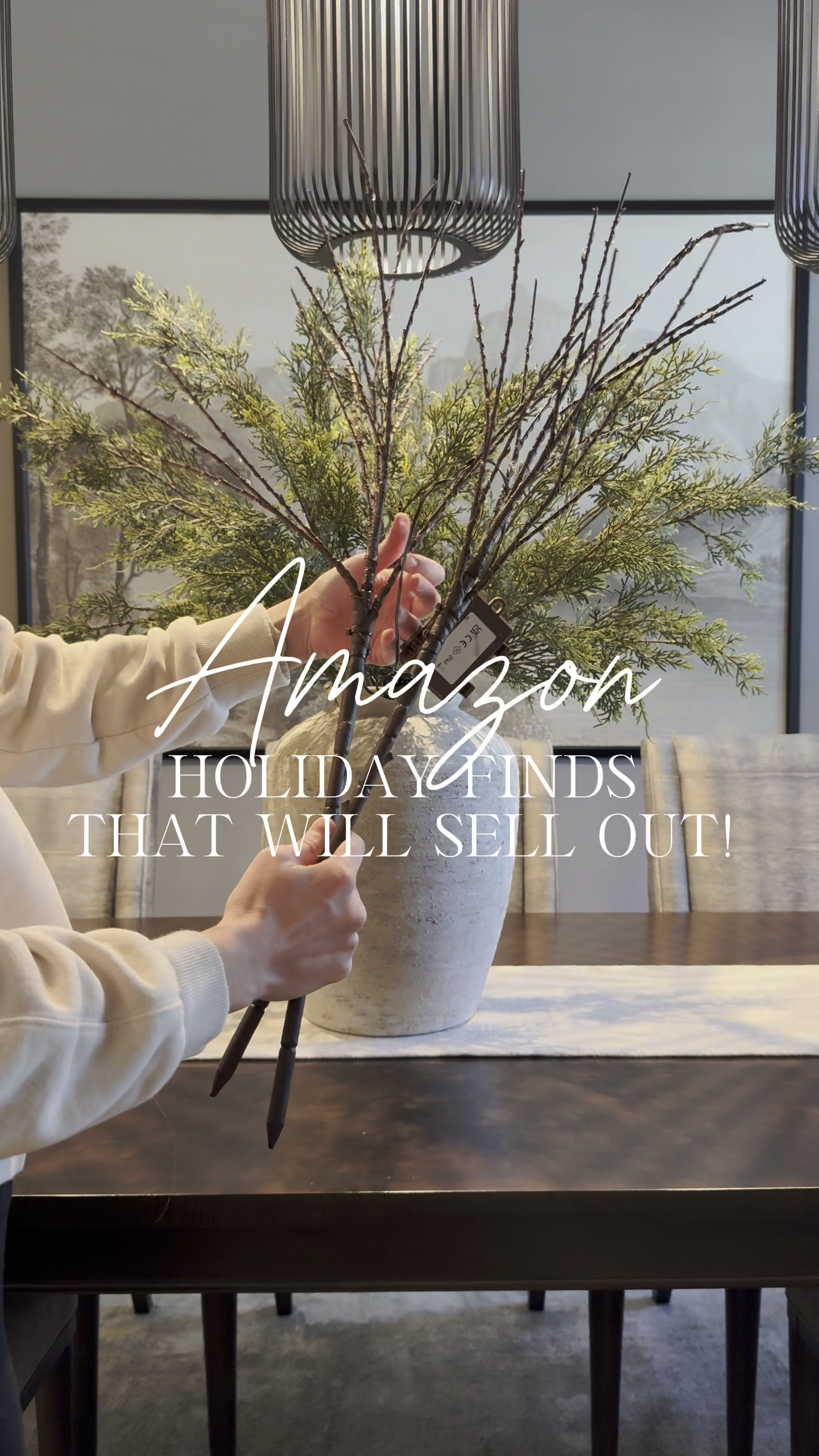 Amazon Christmas finds! These popular Christmas decor finds sold out early last year especially in the popular holiday colors! These prelit branches have an attached battery back! (One pack has 2 branches total)

#LTKSeasonal #LTKxPrimeDay