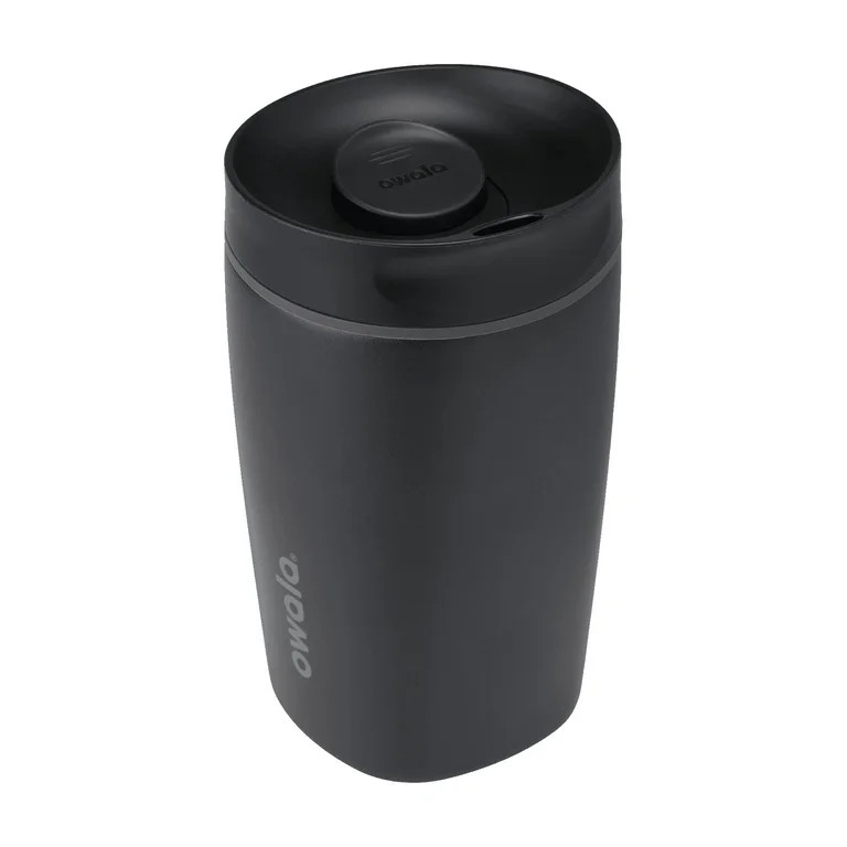 Owala SmoothSip Stainless Steel Coffee Tumbler, 12oz, Black | Walmart (US)
