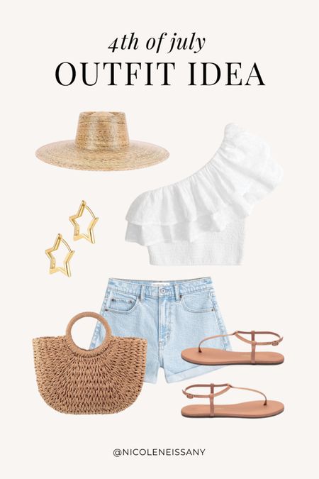Neutral 4th of July outfit idea

// 4th of July outfits, July 4th outfit ideas, July 4th outfits, Independence Day outfit, Independence Day outfits, bbq outfit, backyard party outfit, summer outfit, vacation outfit, beach outfit, resort outfit, resort wear, casual summer outfit, brunch outfit, casual date night outfit, one shoulder crop top, straw hat, sun hat, denim shorts outfit, straw bag, woven tote bag, beach bag, t-strap sandals, strappy sandals, summer sandals, gold star earrings, Revolve, Petal and Pup, Gap, Nordstrom, Revolve, Abercrombie, Amazon fashion, neutral outfit, neutral fashion, neutral style, Nicole Neissany, Neutrally Nicole, neutrallynicole.com (6/14)

#LTKFindsUnder100 #LTKSeasonal #LTKTravel #LTKStyleTip #LTKFindsUnder50 #LTKFindsUnder100 #LTKParties #LTKSaleAlert #LTKHome #LTKShoeCrush #LTKItBag #LTKParties