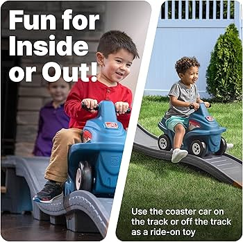 Step2 Up & Down Roller Coaster Kids Ride On Toy, Push Car, Indoor/Outdoor Playset, Made of Durabl... | Amazon (US)