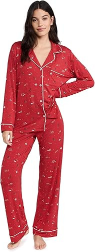 Eberjey Women's Gisele Printed Long PJ Set | Amazon (US)