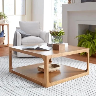 My Texas House Haven Coffee Table, Living Room, Warm Brown | Walmart (US)