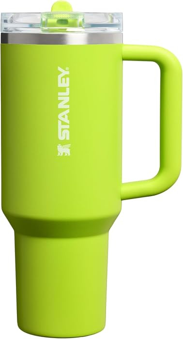 STANLEY Quencher ProTour Flip Straw Tumbler with Leakproof Lid 40 oz | Built-In Straw & Handle | Cupholder Compatible for Travel | Insulated Stainless Steel Cup | BPA-Free | Chartreuse | Amazon (US)