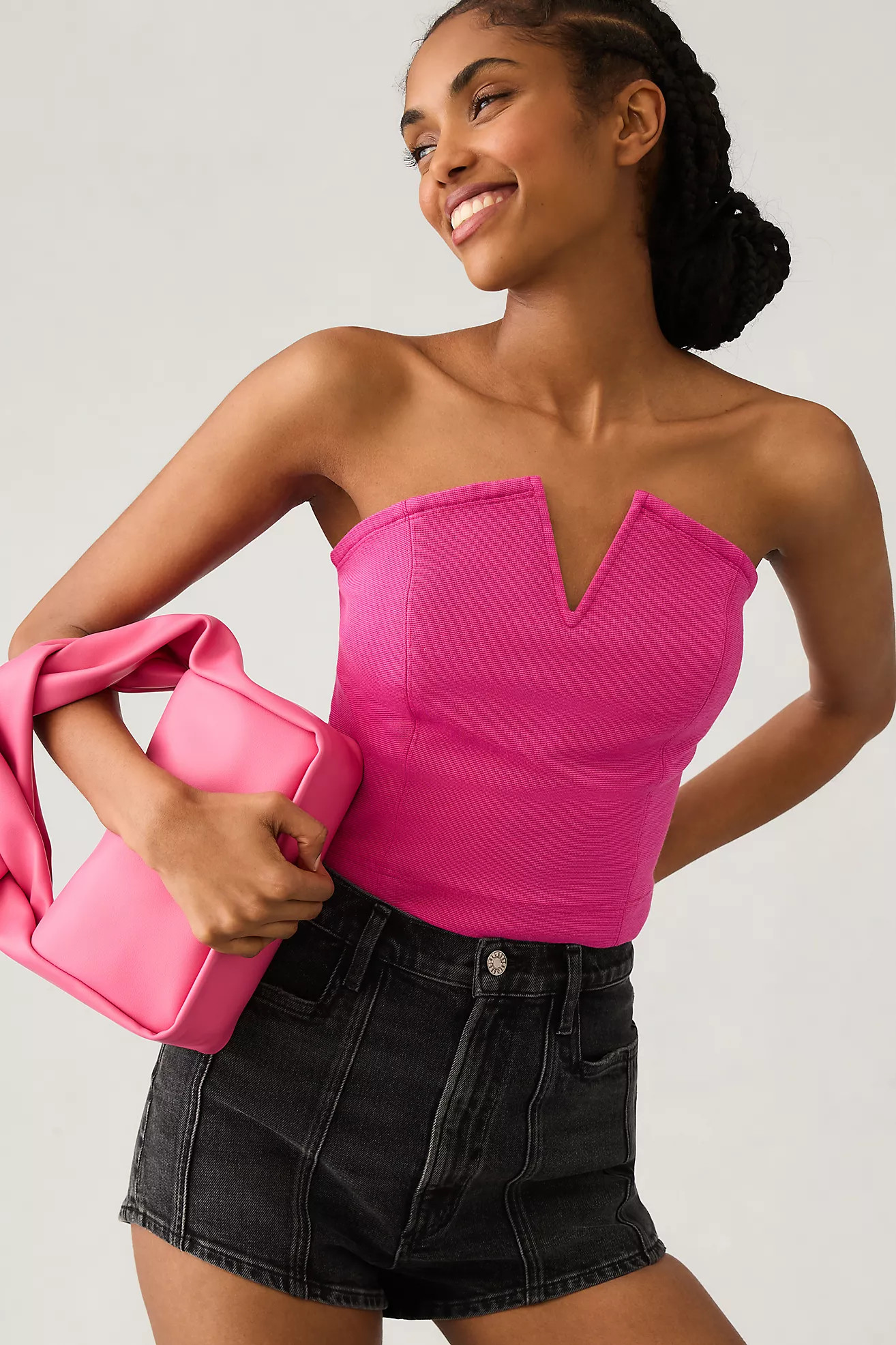 Faux Leather Twist-Handle Satchel | Anthropologie (US)