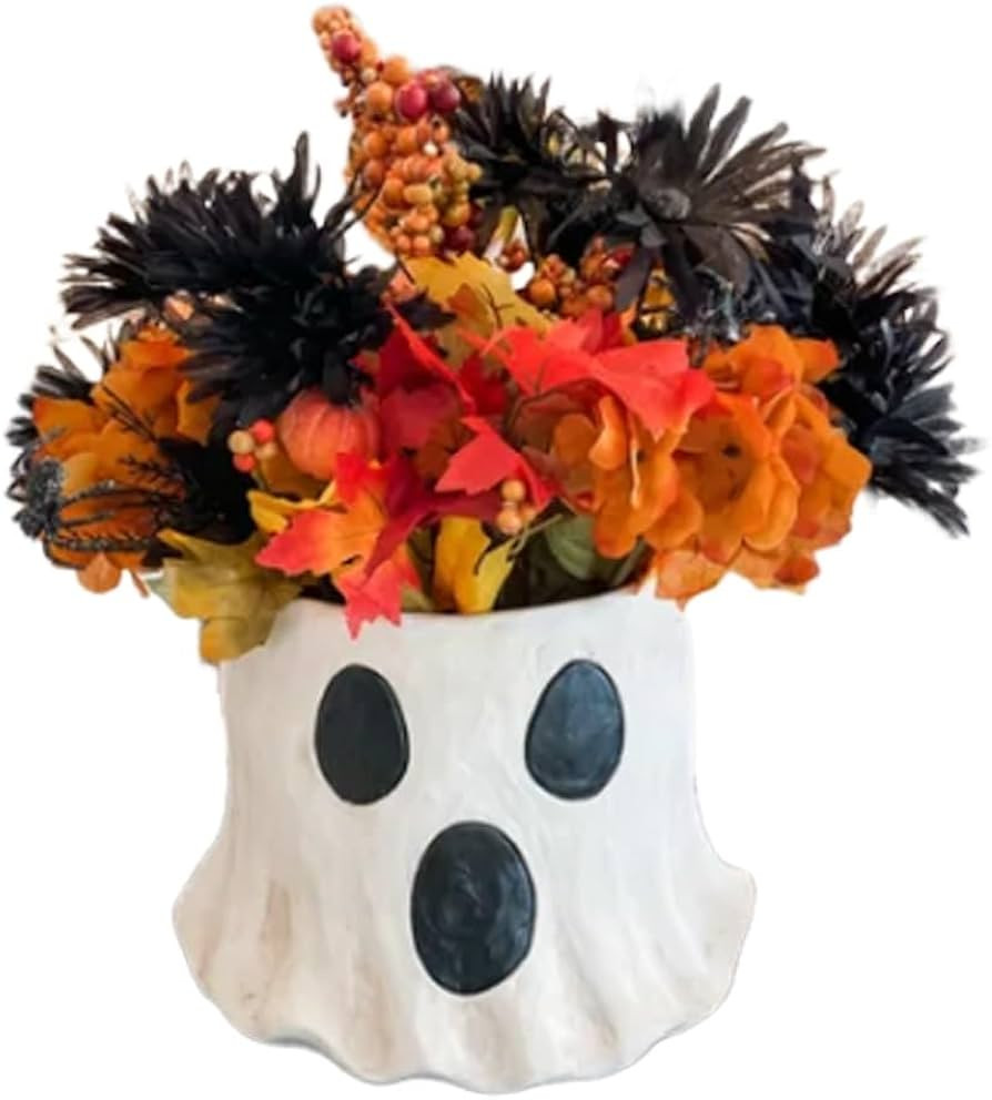 Halloween Treat Buckets,Paper Mache Halloween Trick or Treat Buckets,Cutest Spooky Ghost Buckets,... | Amazon (US)
