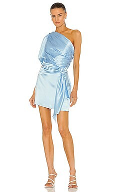 Amanda Uprichard Bexley Dress in Pacific from Revolve.com | Revolve Clothing (Global)