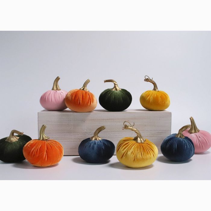 10ct Small Velvet Pumpkins - Bullseye&#39;s Playground&#8482; | Target