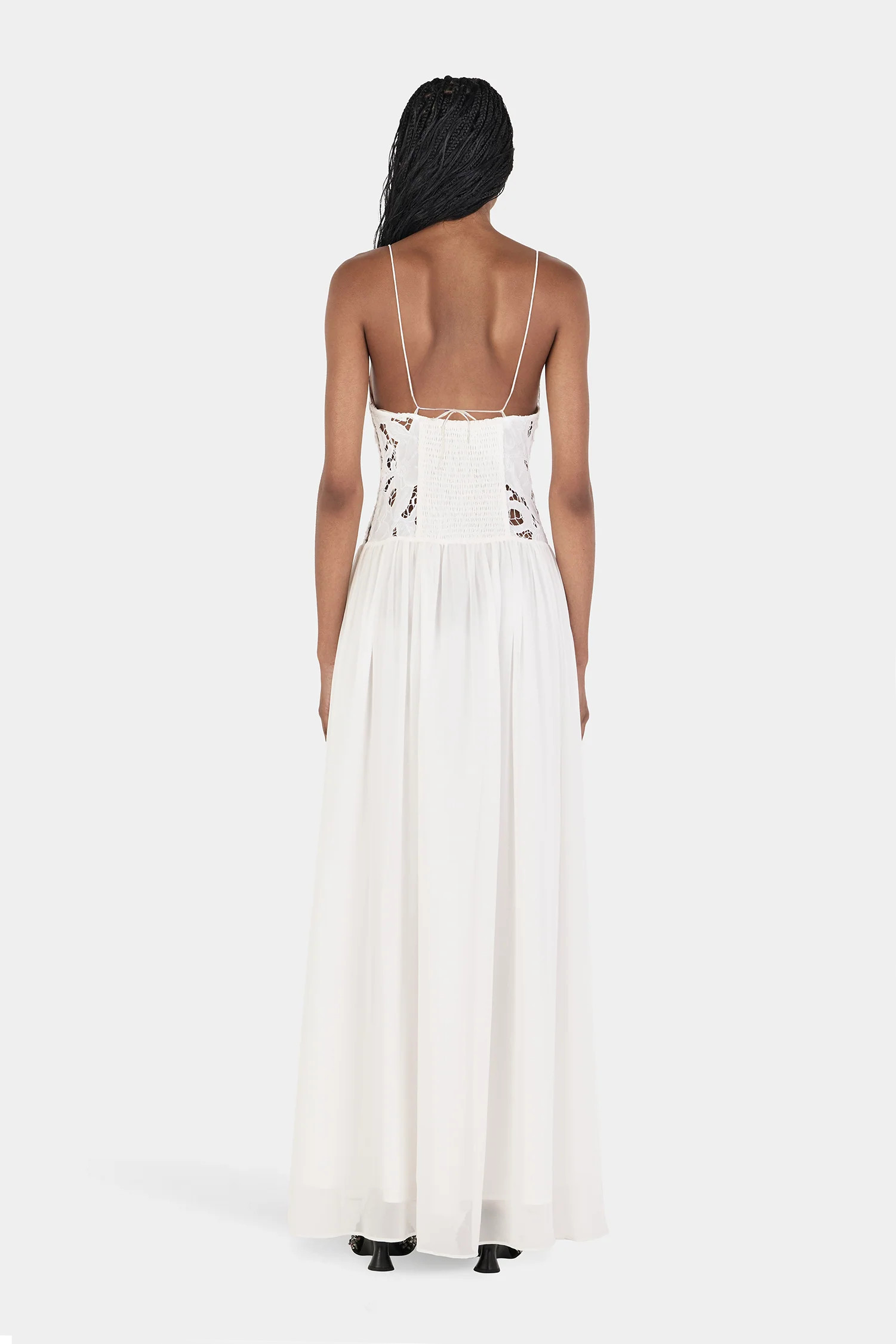 Stephanie Maxi Dress White | Hansen and Gretel